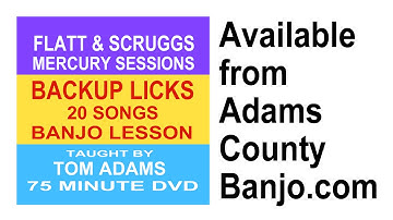 Scruggs Backup Licks: Flatt & Scruggs Mercury Sessions by Tom Adams