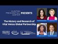 Clinton presidential center presents the history and research of vital voices global partnership