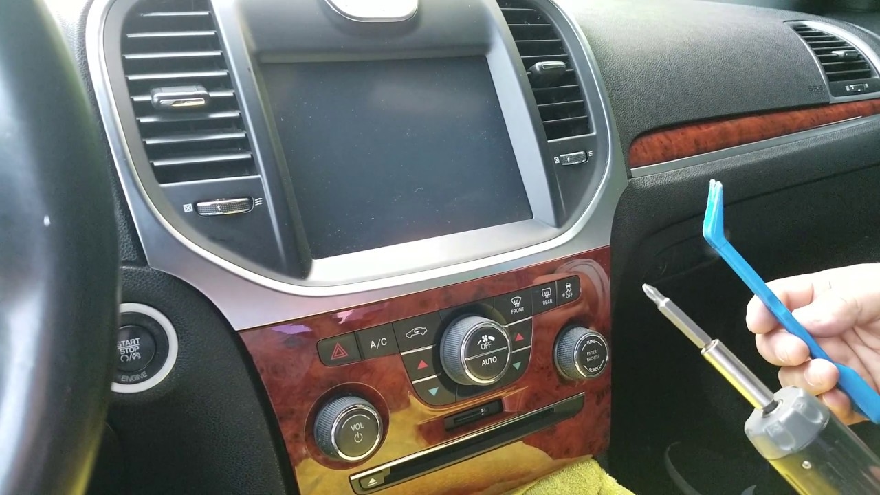 How To Remove Radio Navigation Display From 2014 Chrysler 300 For Repair