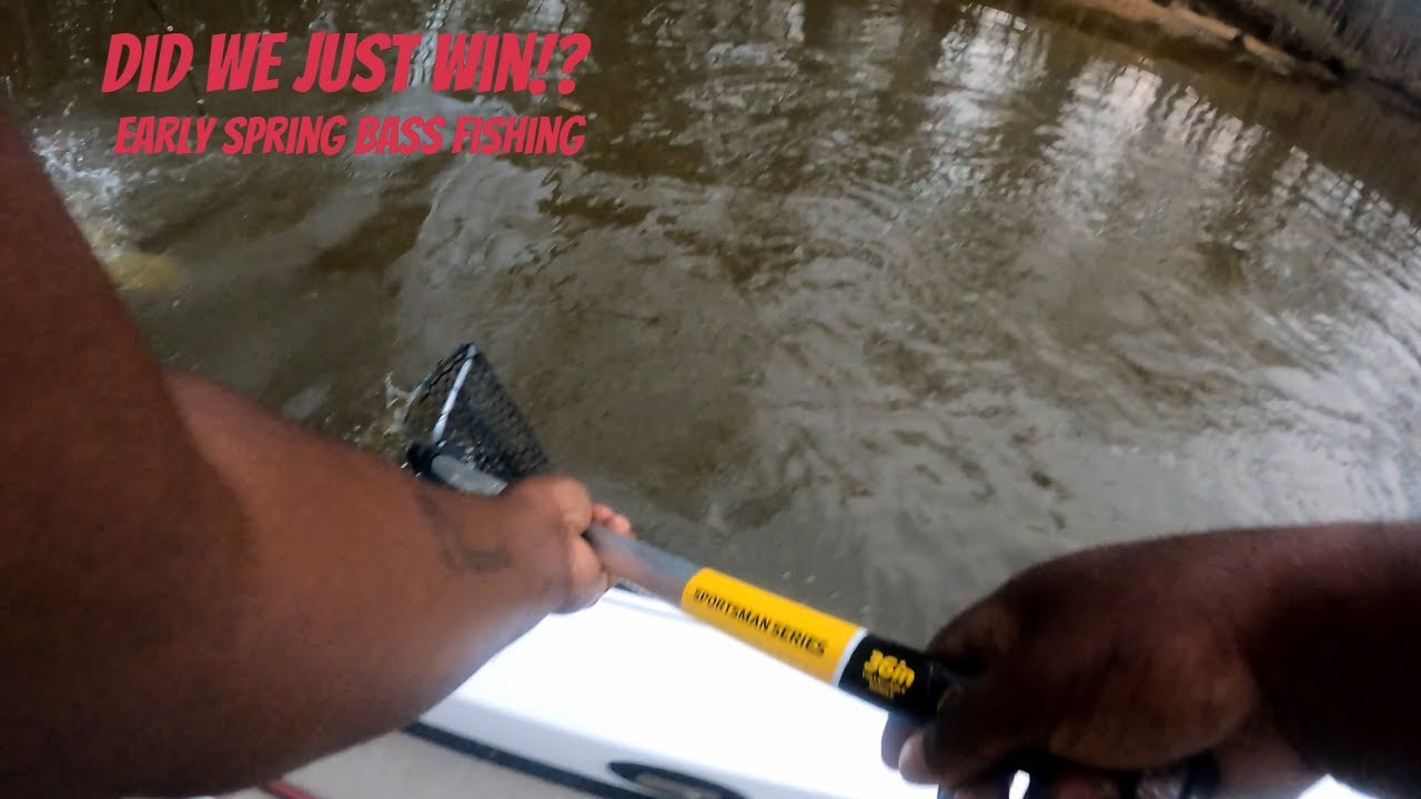 We won! Early Spring pot tournament Weiss Lake Bass Fishing