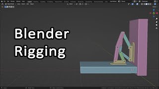 Mechanical rigging in blender | 6 bar