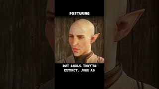 posturing — Dragon age : Inquisition dialogue scene