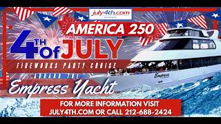 San Francisco Empress Yacht  4th Of July Fireworks Party Cruise