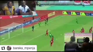 #Baraka Mpenja na mbwembwe zake ,akitangaza goli la MORRISON dhidi ya Simba