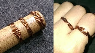 Diy twisted ring - wire wrapping ideas handmade copper jewelry i'm not
trained, i just follow instinct, work according to personal
preferences like a way...