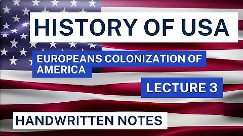 Colonization of Europeans in America. |Handwritten Notes|| History of USA| #css2024