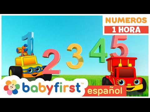 Aprende a Contar 1-10 con Autos de Carrera | Números para Niños | 123 Arrancan | BabyFirst TV