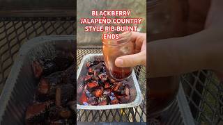 BlackBerry Jalapeño Country Rib Burnt Ends #burntends #bbq #ribs #jalapeño #food #smokedmeat #fyp