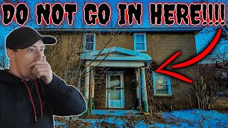 DON'T GO TO THIS ABANDONED HOUSE! ABANDONED 1800s FARM HOUSE and BARNS