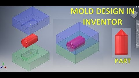 Mold Design in Autodesk Inventor || Part Modeling in Inventor 3d || Core & Cavity in Inventor 3d