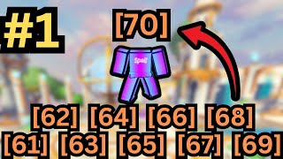 FIRST TO PLAYER LEVEL 70 MONTAGE in ROBLOX BEDWARS