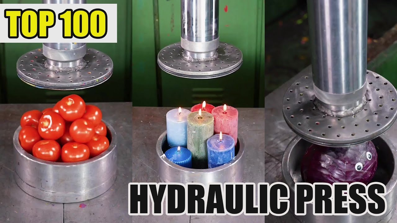 Top 100 Most Satisfying Hydraulic Press Crushes | Ultimate Crushing Moments Compilation 