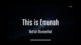 NAFTALI BLUMENTHAL - THIS IS EMUNAH - OFFICIAL VIDEO