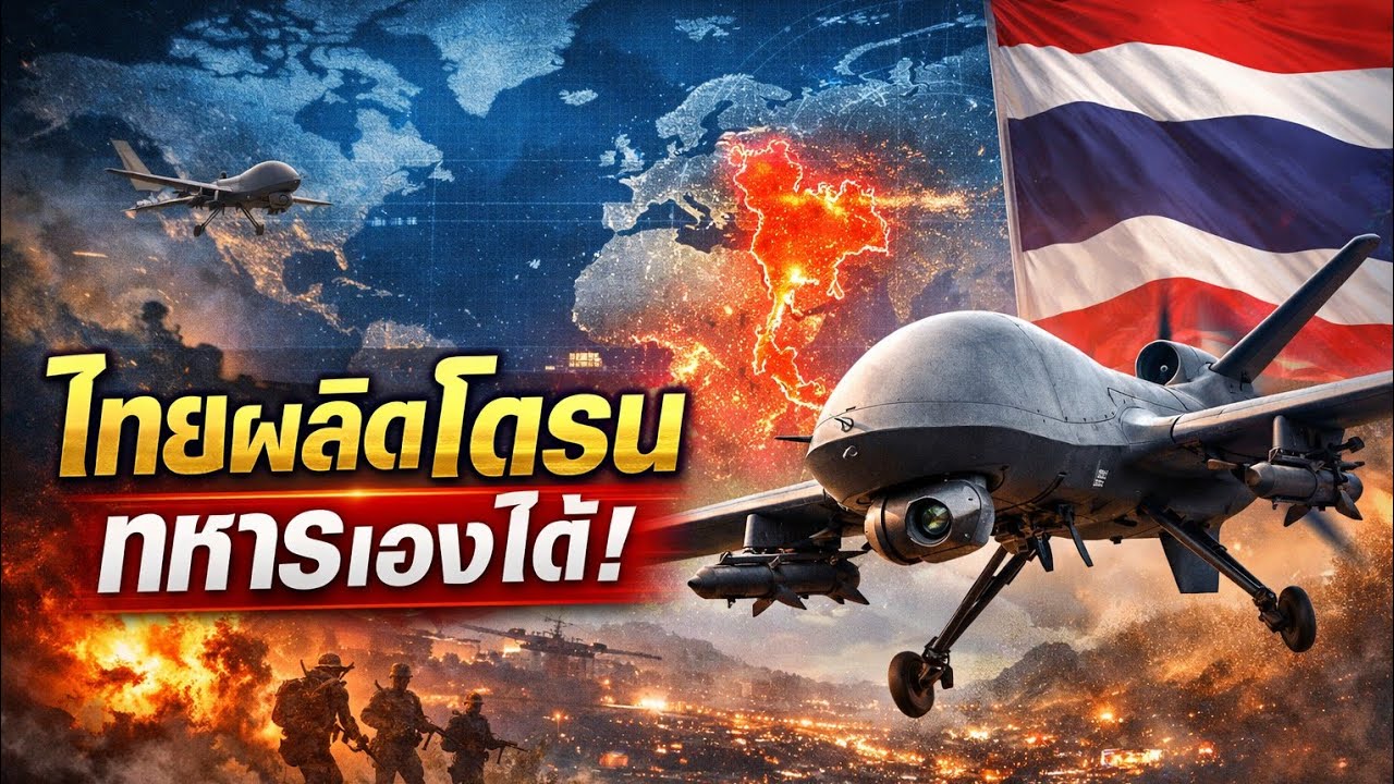 สื่อนอกตะลึง! ไทยผลิตโดรนทหารเองได้ สิ่งที่ตะวันตก