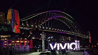 Vivid Sydney 2023 - Harbour Bridge light display, 4K 60fps