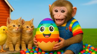 Monkey DoDo Color a fun duck with lots of paint pots on the blue sofa | DoDo Monkey Life