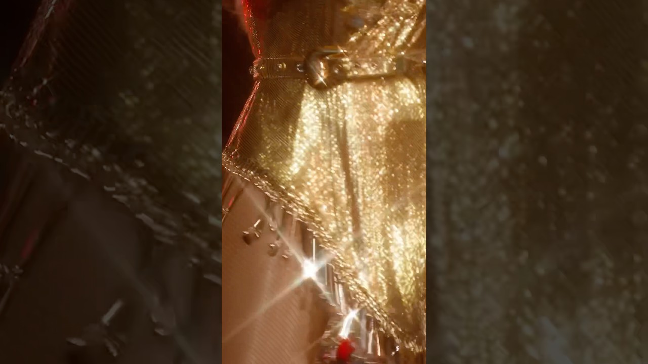 Crafted for the spotlight. Beyonce's custom gold dress is #Rabanne  savoir-faire in its purest form. - YouTube