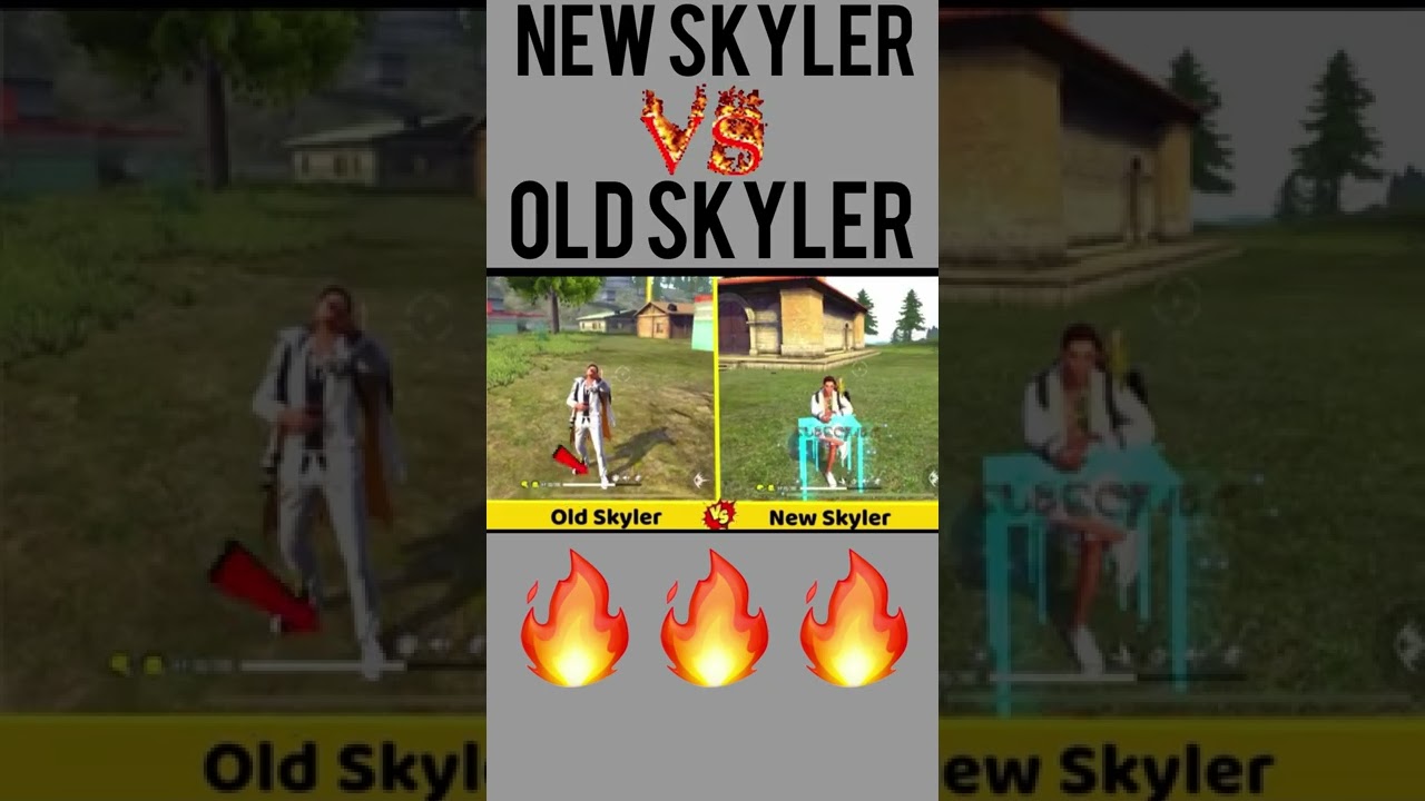 OLD SKYLER VS NEW SKYLER ABLITY TEST FREE FIRE-para SAMSUNG,A3,A5,A6,A7,J2,J5,J7,S5,S6,S7,S9,A10FF
