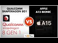Snapdragon 8 Gen 1 vs Apple A15 Bionic Chip 🔥| Apple A15 Bionic vs Snapdragon 8 Gen 1 🤔🤔 [HINDI]