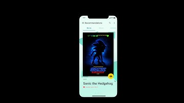Movie app mock up animation prototype in adobe XD