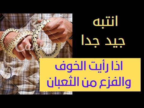 تفسير حلم رؤيه الخوف والفزع من رؤيه الثعبان في المنام هل تعرف لماذا