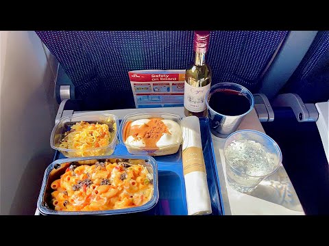 Economy Class Meal of KLM in Intercontinental Flight