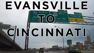 Evansville to Cincinnati Driving Time Lapse