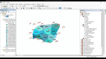 Thiessen polygon method on Arc GIS | Estimation of average rainfall