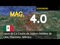 😱🚨 Terremoto cerca de La Unión de Isidoro Montes de Oca, Guerrero, México actualizaciones en vivo h