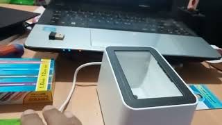 Review Desktop Omni 1D/2D QRcode / Barcode Scanner Bluetooth dan Cara Menyambungkan ke Laptop PC