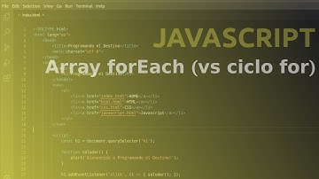 Curso Javascript - Ciclo For y Método ForEach de los Arrays