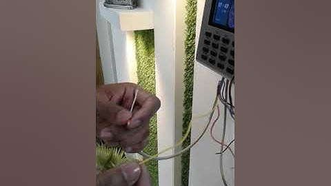 How to connection zkteco k40 with access control lock