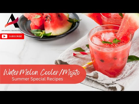 Refreshing Watermelon Mojito Recipe | Easy DIY Summer Watermelon Mocktail | Tarbooj Drinks | Coolers