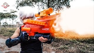 LTT Nerf Mod : Bounty Hunter Silver Flash Nerf Guns Fight Extermination Wanted Criminals