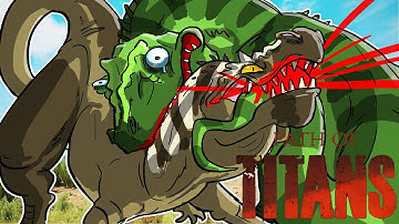 |Path of Titans| SOLO GIGANOTOSAURUS: ALL PAIN NO GAIN