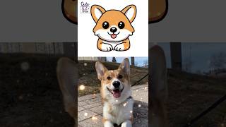 Cute Corgi Dog 🥰 - How To Draw Corgi Dog Cute & Easy ❤️ Cr:  @mr.olliewelshcorgi