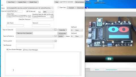 Home Surveillance with GHI TinyCLR SC20260 Board & AWS MQTT IoT Services