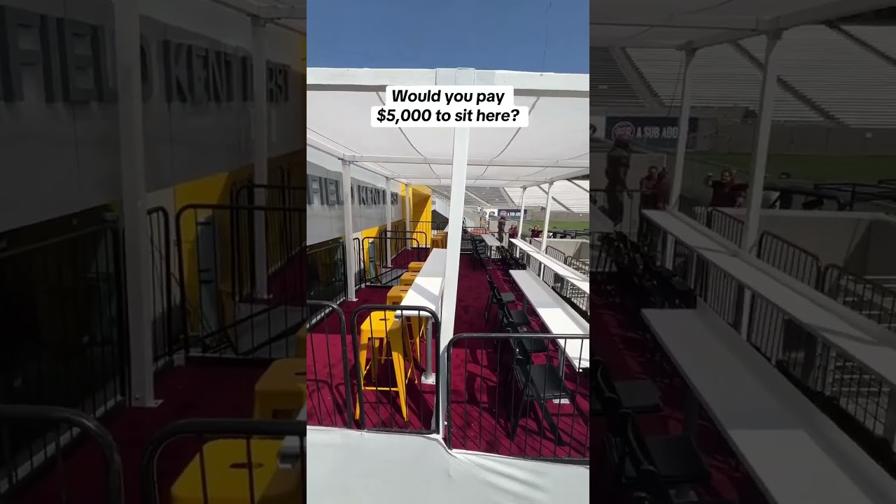 Arizona state's new field level suites start at $5k per ticket 👀 