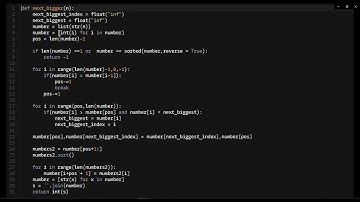 Python - Next Bigger Number With The Same Digits | Codewars 4KYU