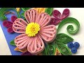 Paper quilling flower card design  birt.ay card making  quilling card