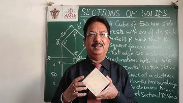 Sections of Solids Problem No II by Prof Dileep Jigyasi SIRT The SAGE Group Bhopal