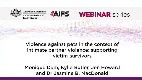 Violence against pets in the context of intimate partner violence: Supporting victim survivors