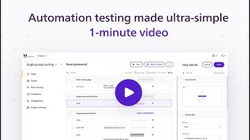 Intuitive and reliable test automation for startups - BugBug