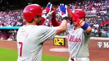 Trea Turner 2 Run Home Run | Phillies vs Braves | 2024 MLB Highlights