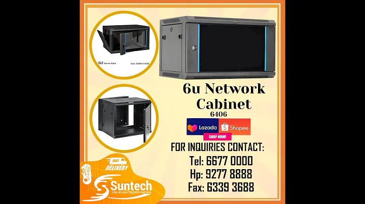 6U Server Rack Network Cabinet Wall Mounted Data Rack WM6406