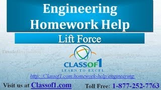 Lift Force : Mechanical Engineering Assignment Help by Classof1.com