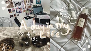 📚📖A day in my life/Trying to find the it girl in me +skin care routine + what I eat in a day 🍜🌸