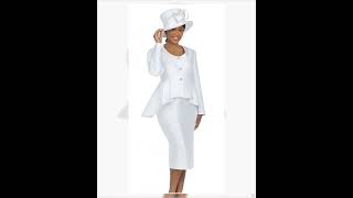 Giovanna Church Suit G1167C-White