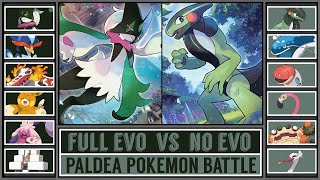 Paldea Pokémon Battle: DOUBLE EVOLUTION vs NO EVOLUTION