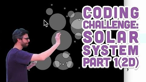 Coding Challenge #7: Solar System in Processing - Part 1 (2D)